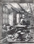 Albrecht Durer St.Jerome in his study painting